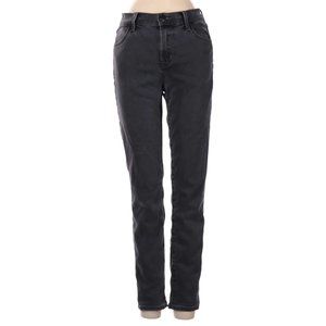 J Brand Jeans Black Gray Skinny Leg Cut Low Rise Waist Size 35 #427